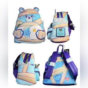 Loungefly Care Bears X Universal Monsters Bedtime Bear Mummy Mini Backpack